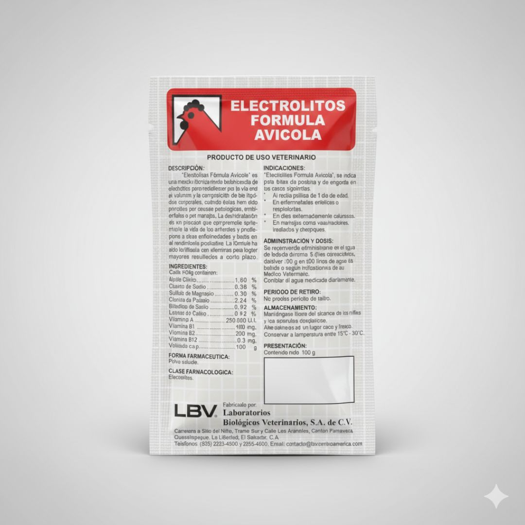 ELECTROLITOS FORMULA AVICOLA